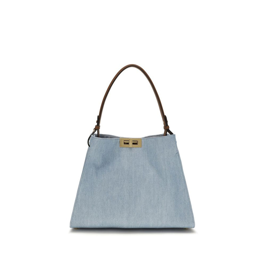 Blue Cotton Handbag