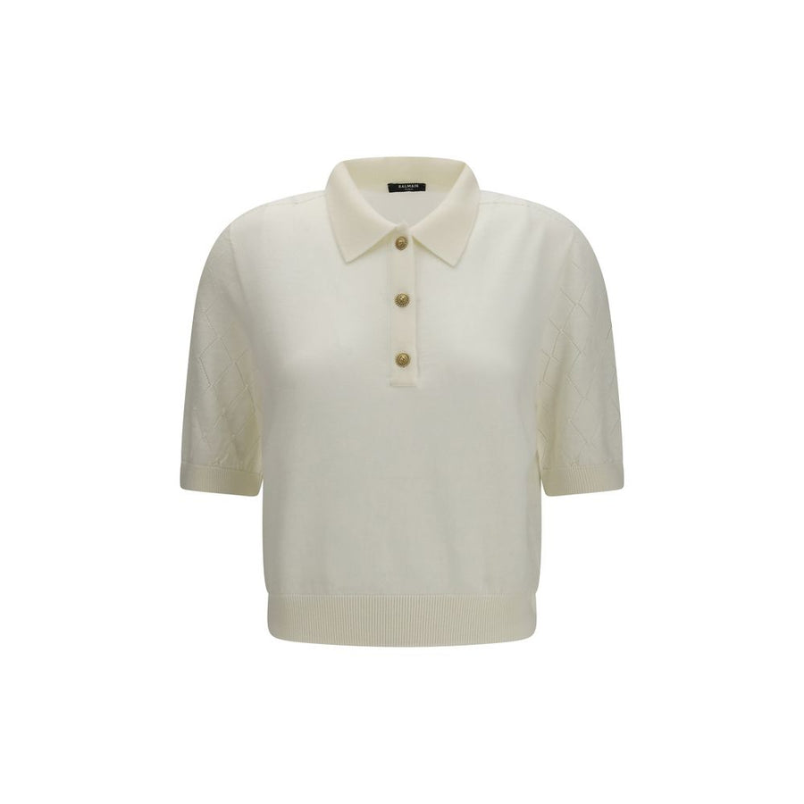 White Wool Oves Aries Polo Shirt
