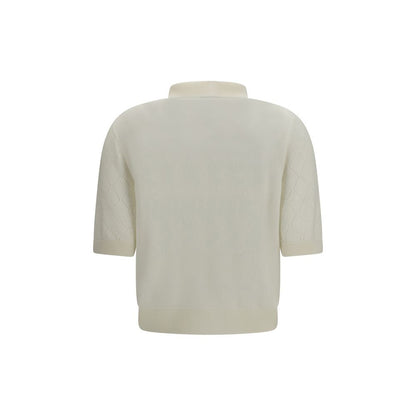 White Wool Oves Aries Polo Shirt