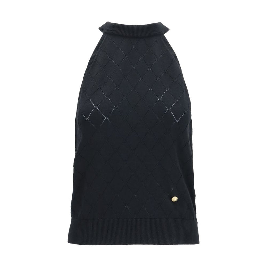 Black Wool Oves Aries Sleeveles T-Shirt