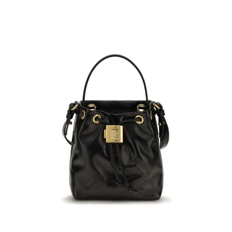 Black Calf Leather Bos Taurus Backet Bag