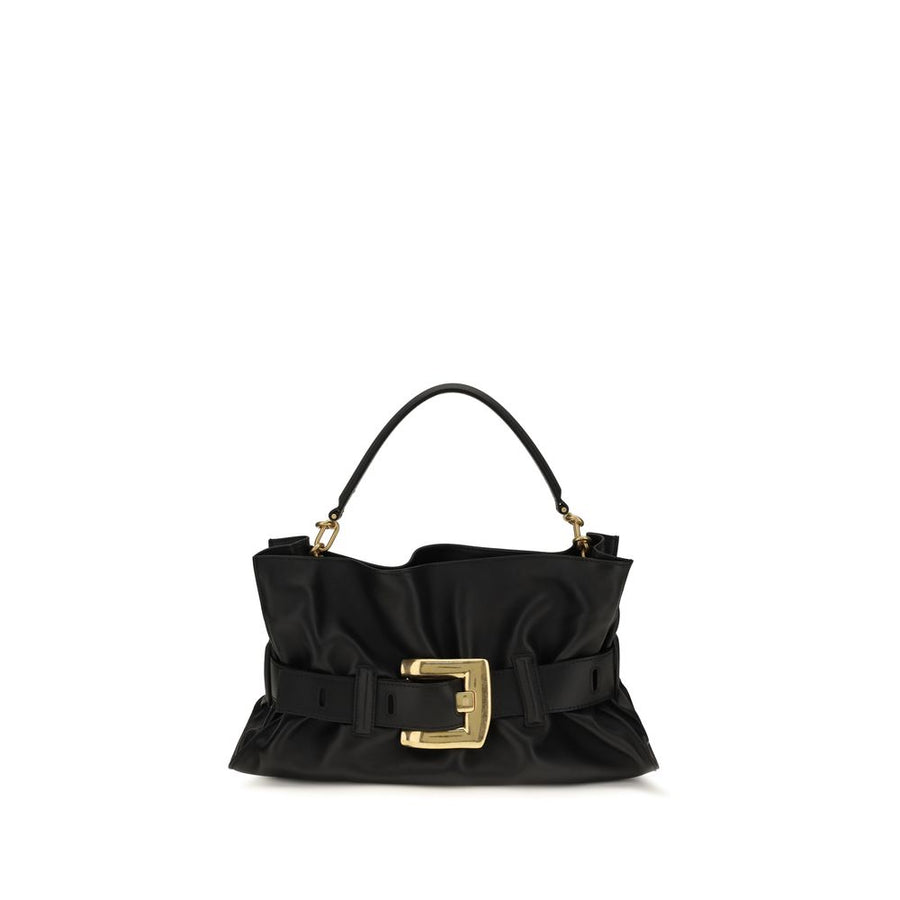Black Calf Leather Bos Taurus Handbag