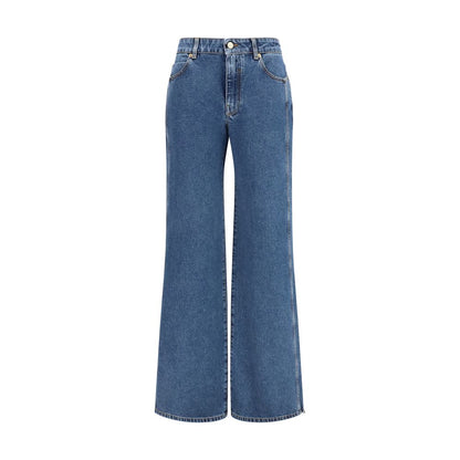 Blue Cotton Jeans Denim