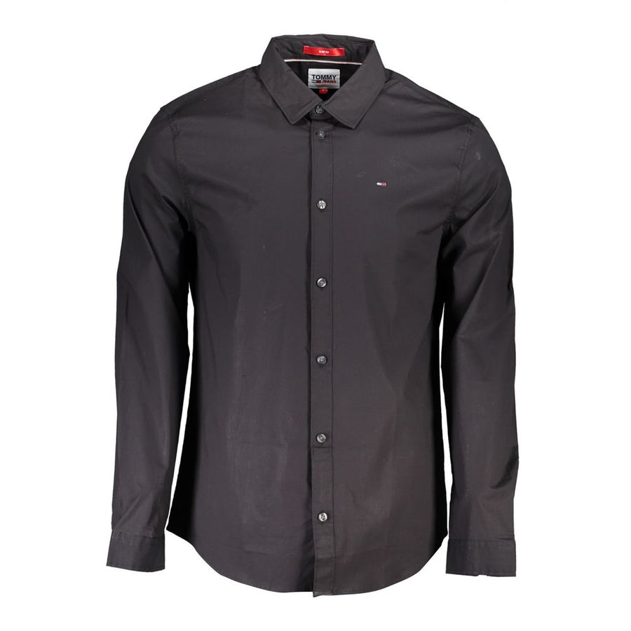 Black Cotton Men's Shirt