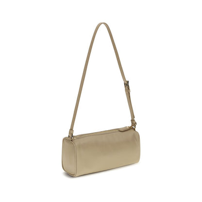 Beige Nylon Shoulder Bag