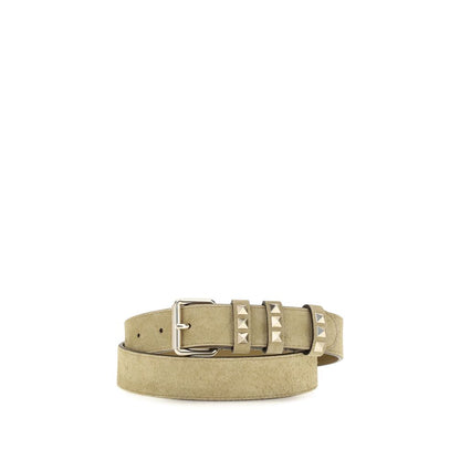 Beige Calf Leather Bos Taurus Belt