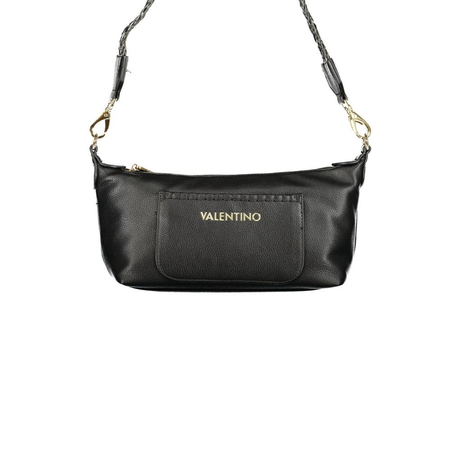 Nero Polyurethane Women's Bag with Adjustable Shoulder Strap