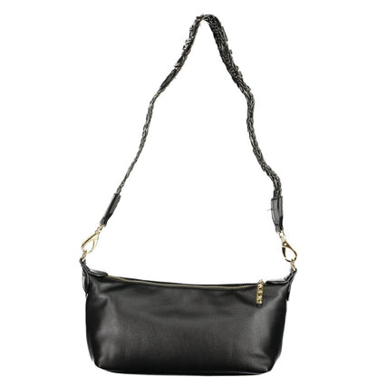 Nero Polyurethane Women's Bag with Adjustable Shoulder Strap