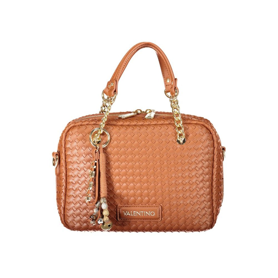 Brown Polyurethane Women's Bag