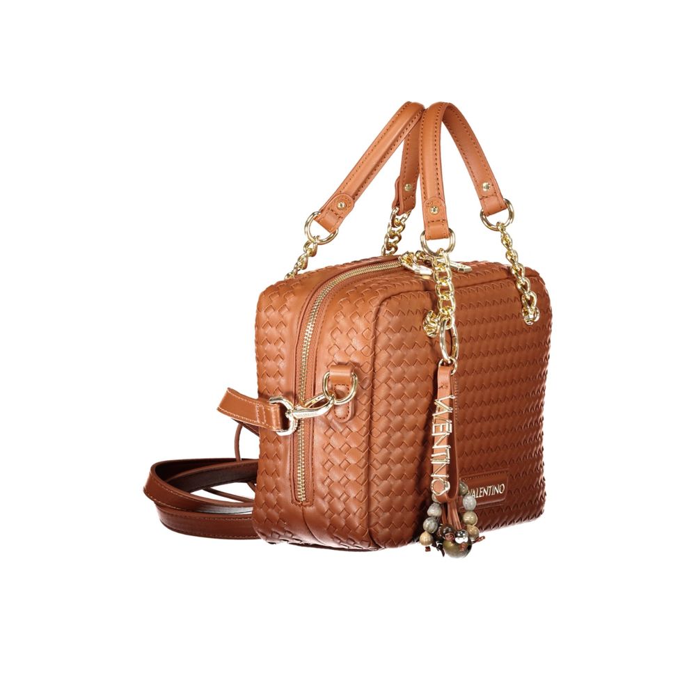 Brown Polyurethane Women's Bag