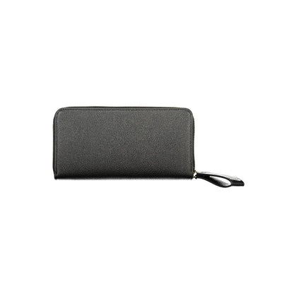 Black Polyurethane Women's Wallet