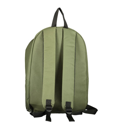 Green Polyester Men's Backpack