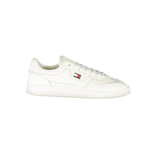 White Polyurethane Men's Sneaker