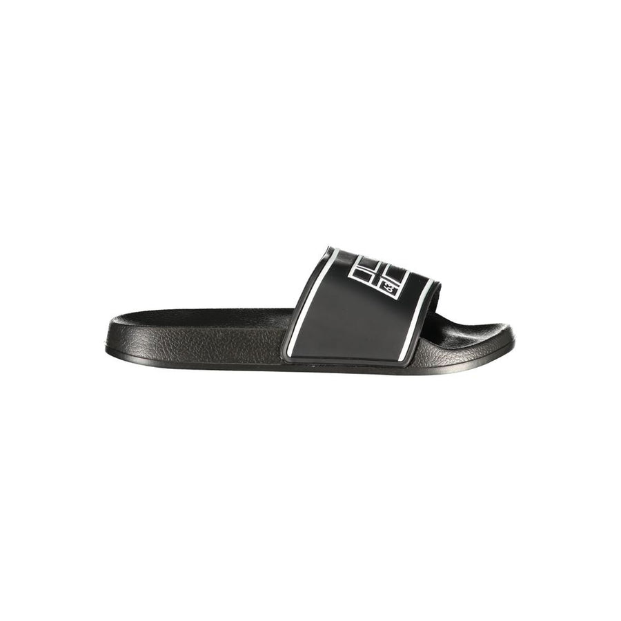 Black Polyurethane Men's Slipper