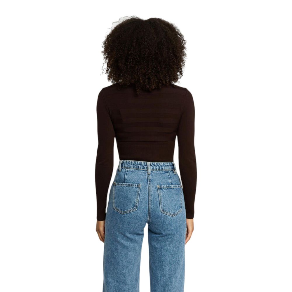 Brown Viscose Turtleneck