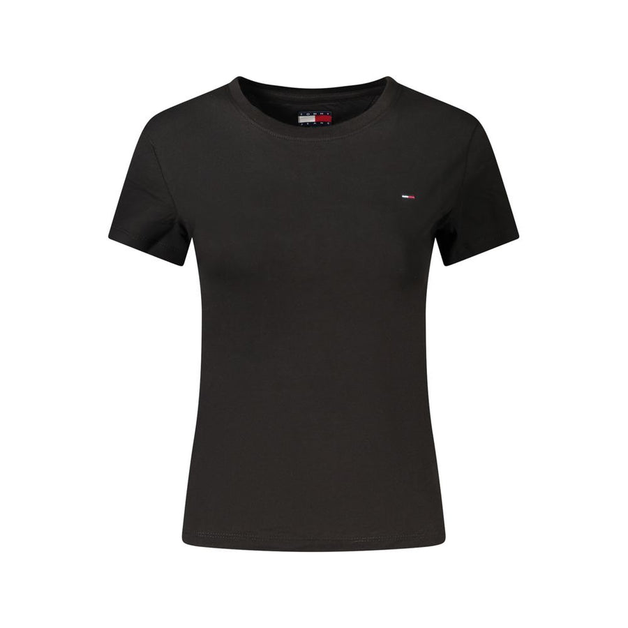 Black Cotton Women's T-Shirt