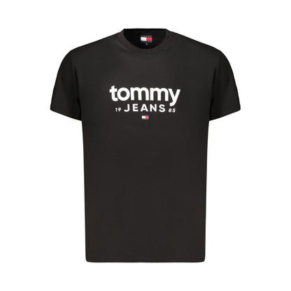 Black Cotton Mens T-Shirt