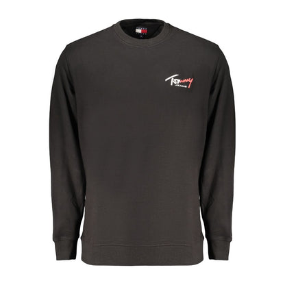 Black Cotton Men's Sweatshirt