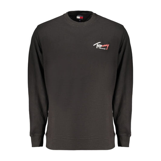 Black Cotton Men's Sweatshirt