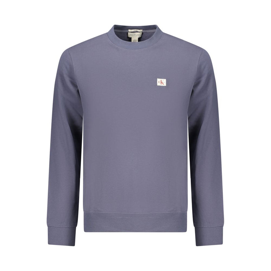 Blue Cotton Men's Sweatshirt