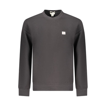 Black Cotton Men's Sweatshirt