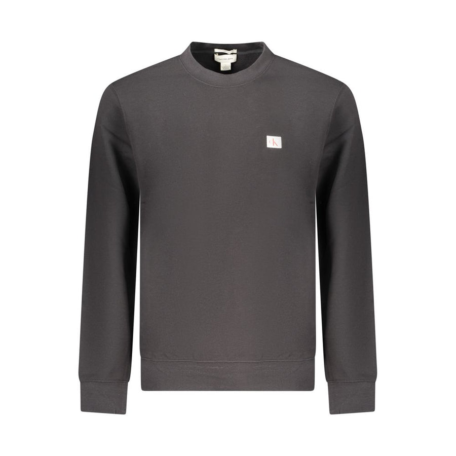 Black Cotton Men's Sweatshirt