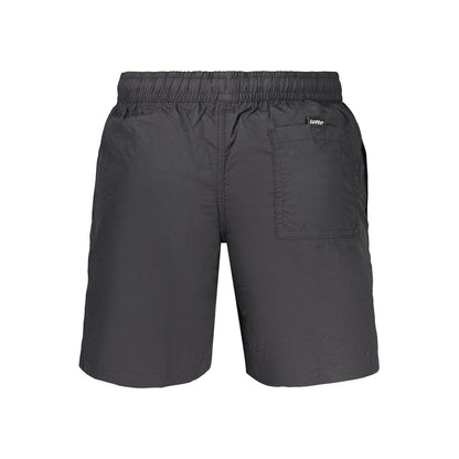 Black Polyamide Men's Swimwear