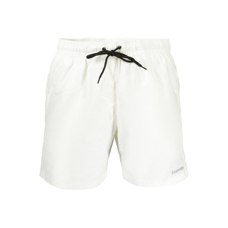 White Polyamide Men's Swimwear