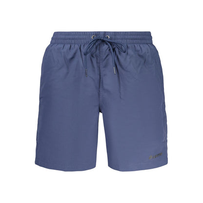 Blue Poliammide Men's Swimshorts