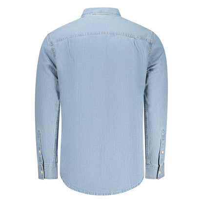 Azzurro Cotton Men's Shirt