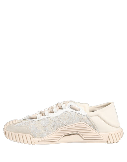 White Lace NS1 Low Top Sneaker Sports Shoes