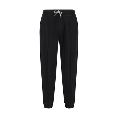 Black Cotton Joggers (Workout Pants)