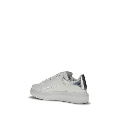 White Calf Leather Bos Taurus Platform Sneakers