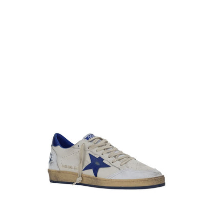 White Goatskin Low Top Sneakers