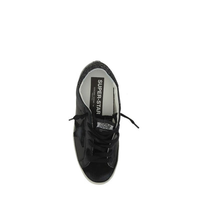 Black Calf Leather Bos Taurus Sneakers
