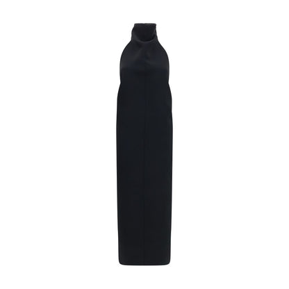 Black Polyester Cocktail Dress