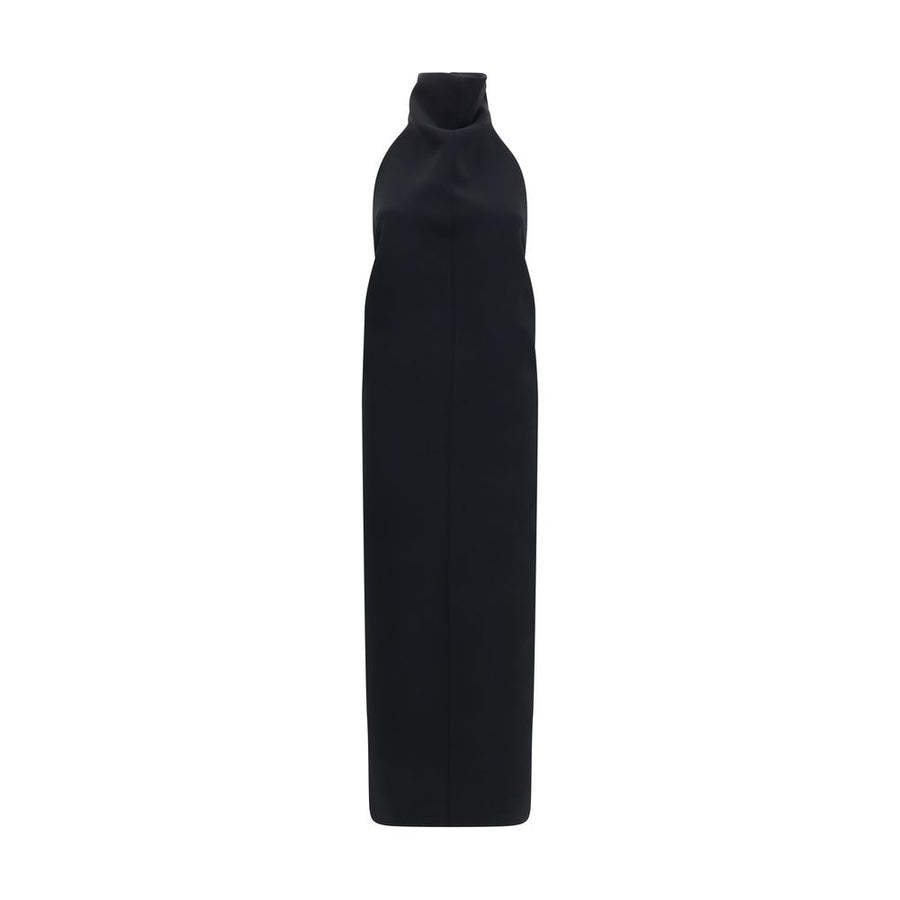 Black Polyester Cocktail Dress