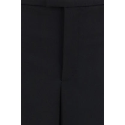 Black Wool Oves Aries Casual Pants