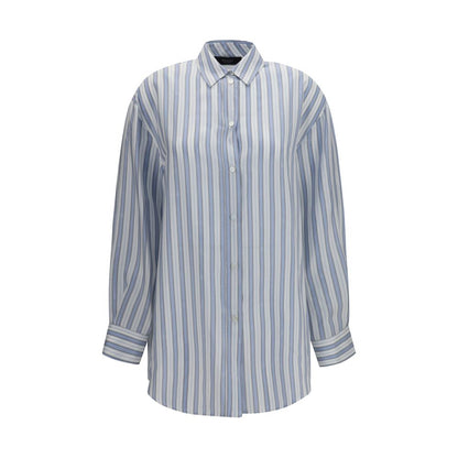 Blue Silk Shirt