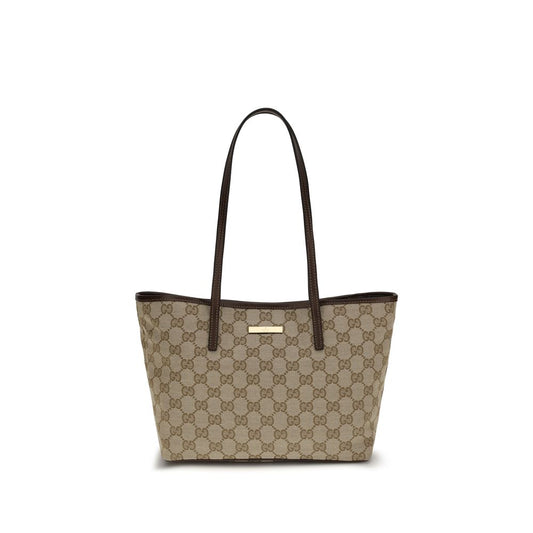 Beige Polyester Shoulder Bag