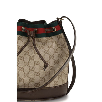 Beige Cotton Backet Bag