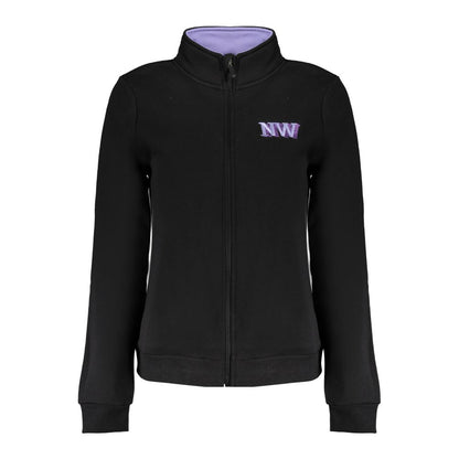 Black Cotton Women's Sweatshirt