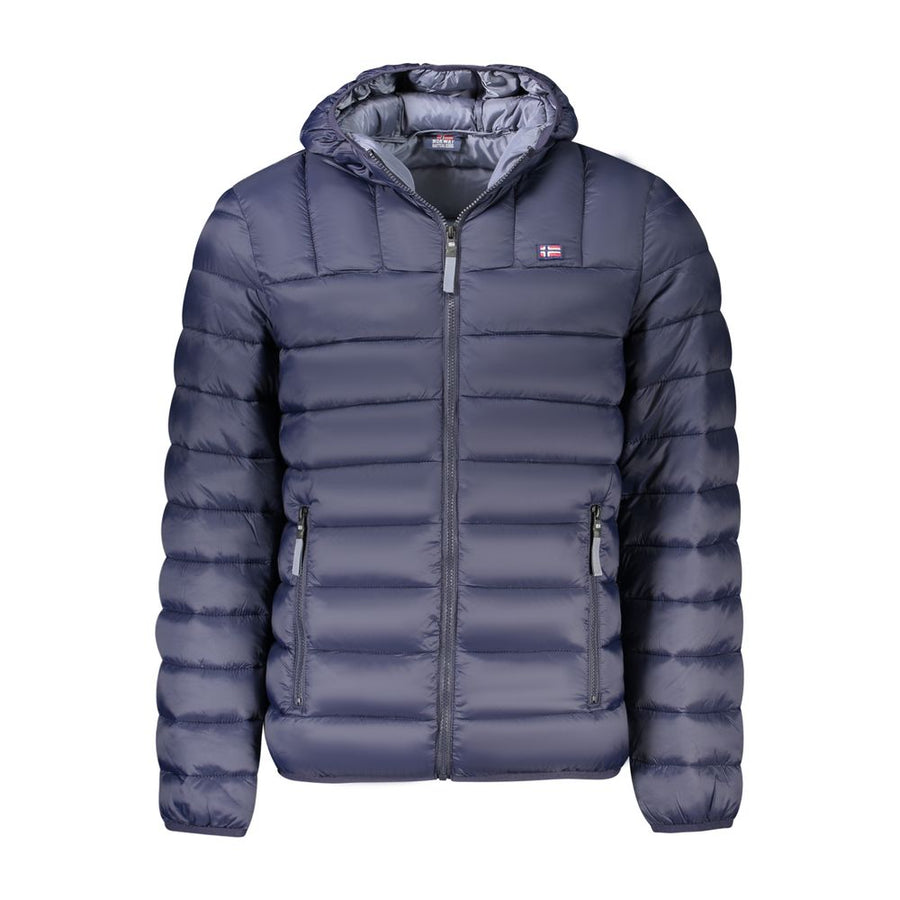 Blu Poliammide Men's Jacket