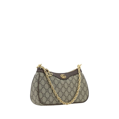 Brown Cotton Shoulder Bag