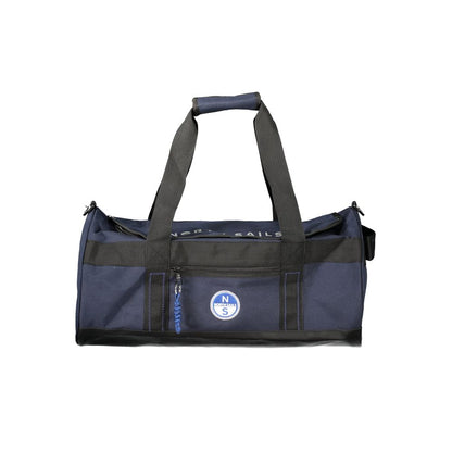 Blue Polyester Handbag