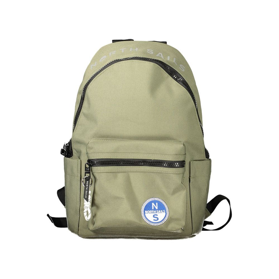 Green Polyester Backpack