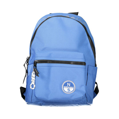 Blue Polyester Backpack