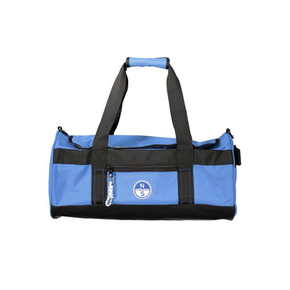 Blue Polyester Handbag