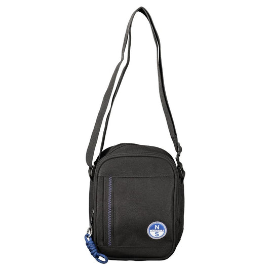 Black Polyester Shoulder Bag