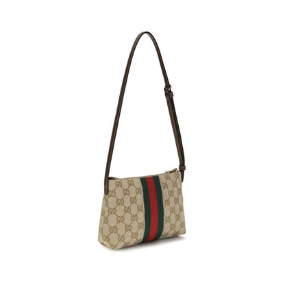 Beige Fabric Shoulder Bag